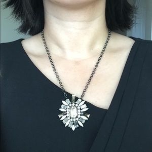 Art Deco jeweled pendant necklace